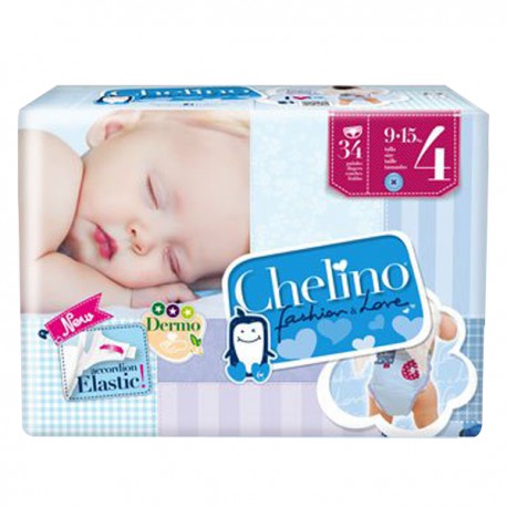 CHELINO PAÑAL T-4 GATEO 34 UNIDADES.