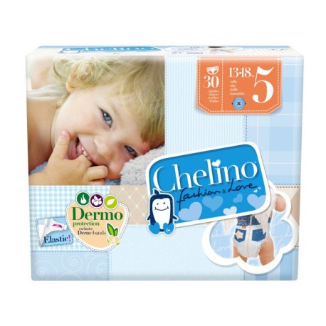 CHELINO PAÑAL T-5 PASITOS 30 UNIDADES. 