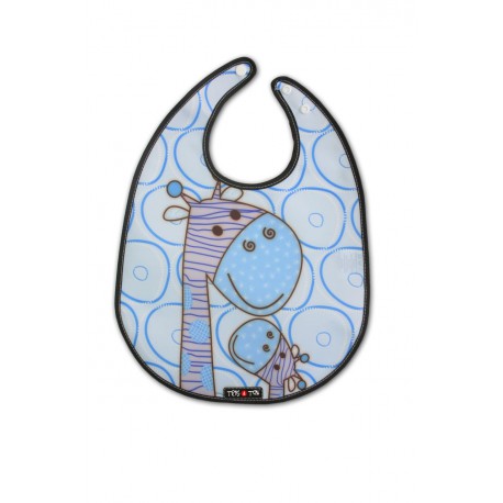 Babero Giraffes azul Tris&Ton