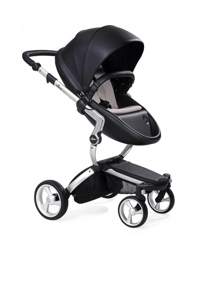 CARRITO BEBE CON CAPAZO - Mima Xari G4 Aluminio Negro Gris perla.