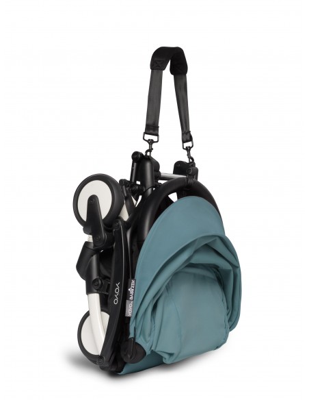 COCHECITO CAPAZO BEBE - Cochecito YOYO2 Duo blanco y Aqua