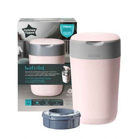 CONTENEDORES PARA PAÑALES - Tomme Tippee TWIST & CLICK Rosa