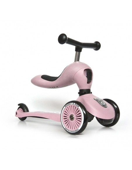 TRICICLO/ PATINETE - HIGHWAYKICK Patinete one rosa claro.