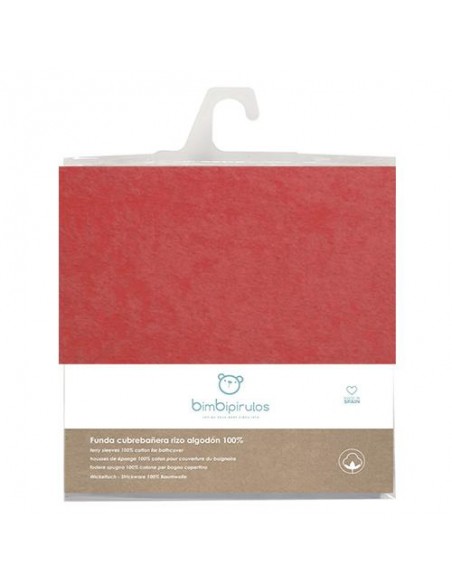 FUNDA CAMBIADOR CÓMODA RIZO Roja.