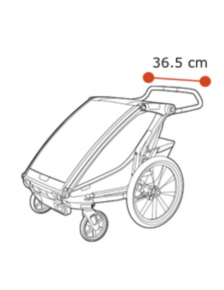 Thule Silla Chariot Cross 1 Majolica blu