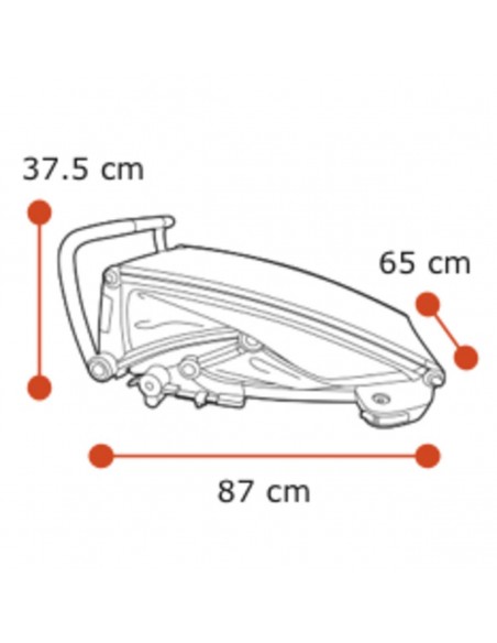Thule Silla Chariot Cross 1 Majolica blu