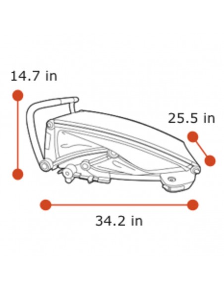 Thule Silla Chariot Cross 1 Majolica blu