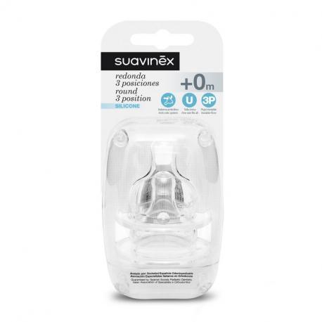  - Suavinex Tetina 3 Posiciones Silicona 2U