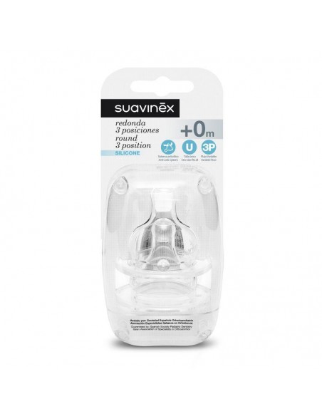  - Suavinex Tetina 3 Posiciones Silicona 2U