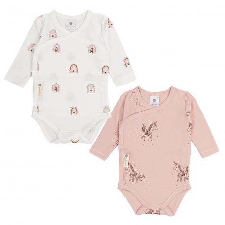 BIMBI CASUAL Pack 2 bodys ml happy rosa