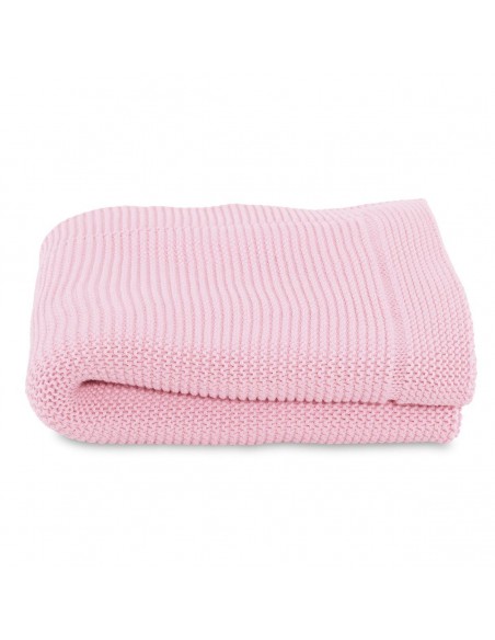 MANTAS/TOQUILLAS - Chicco Manta tricot para cuna rosa 