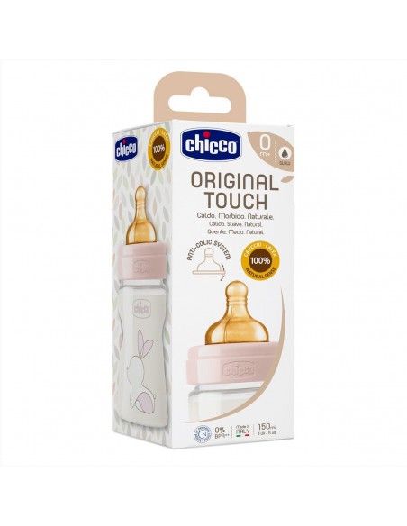 - Chicco Biberón Touch 150ml Látex 0+rosa