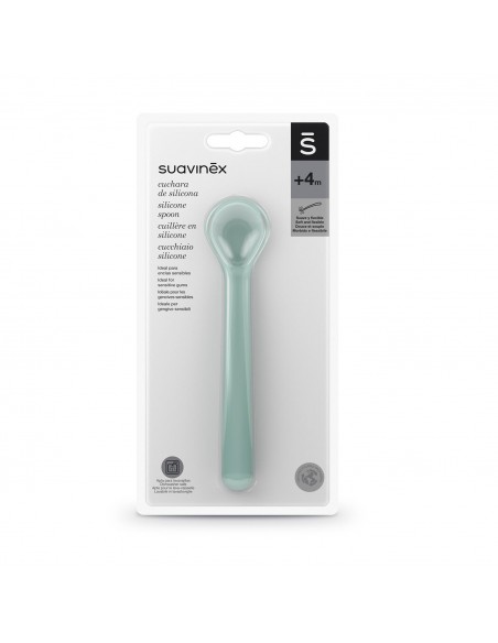  - Suavinex Cuchara silicona verde