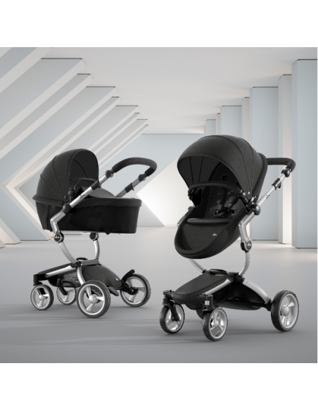 CARRITO BEBE CON CAPAZO - Mima Xari G4 Aluminio Negro Negro.