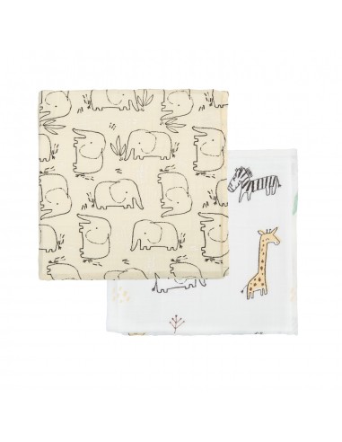 MUSELINAS/ GASAS - Bimbi Casual Pack muselinas Giraffe