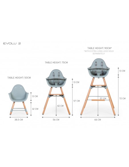 CHILDHOME Trona Evolu 2 Natural menta