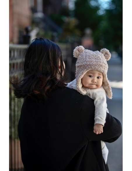 7AM Set Gorro Manoplas teddy Oatmeal 6