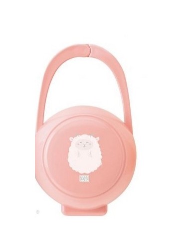 Saro cajita portachupetes rosa