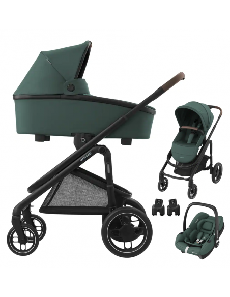 CARRITO DE BEBE 3 PIEZAS - MAXI COSI Plaza Plus trio Essential Gree