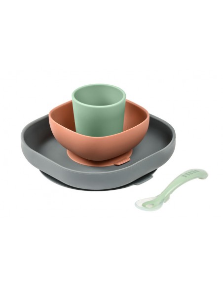 Beaba Set vajilla 4 piezas mineral