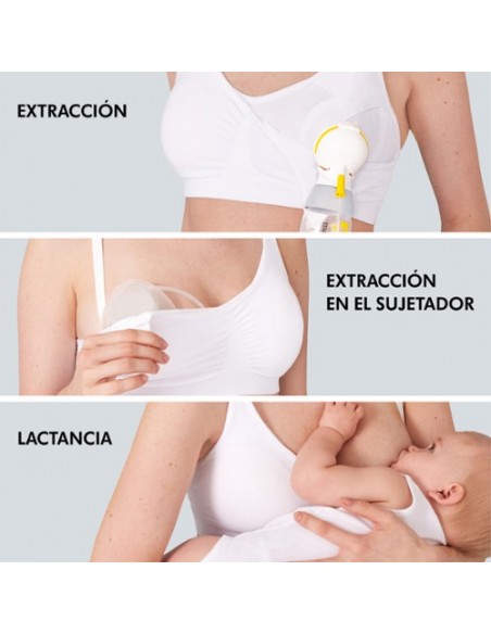 SUJETADORES LACTANCIA - Medela Sujetador lactacia blanco M