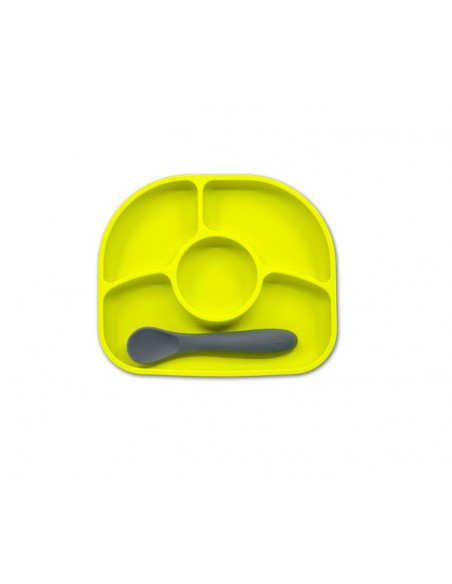 BBLÜV Yumi plato silicona 4 + cuchara