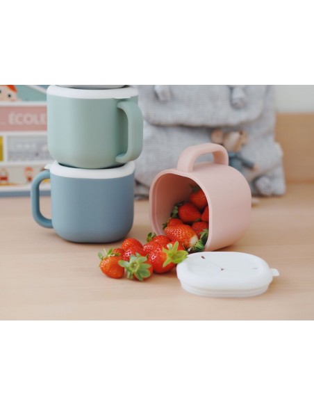 Beaba taza silicona sage green