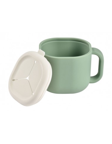  - Beaba taza silicona sage green