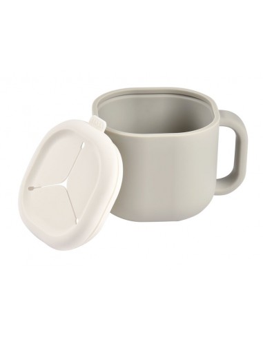 Beaba taza silicona velvet grey