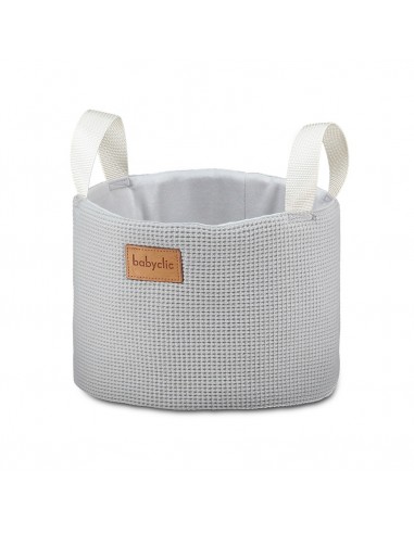 Babyclic Cesta Waffle gris