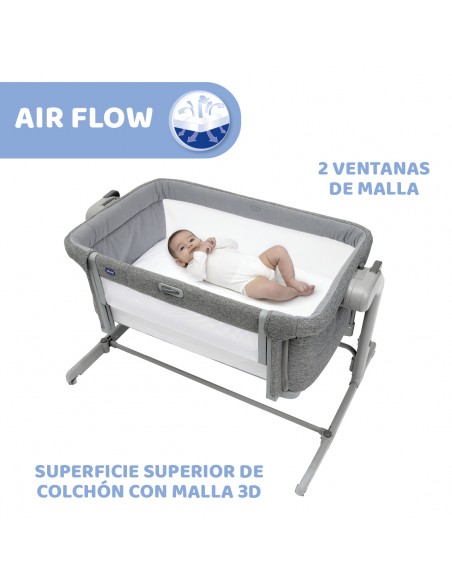 Chicco Cuna Next2Me Magic Evo Dark Grey