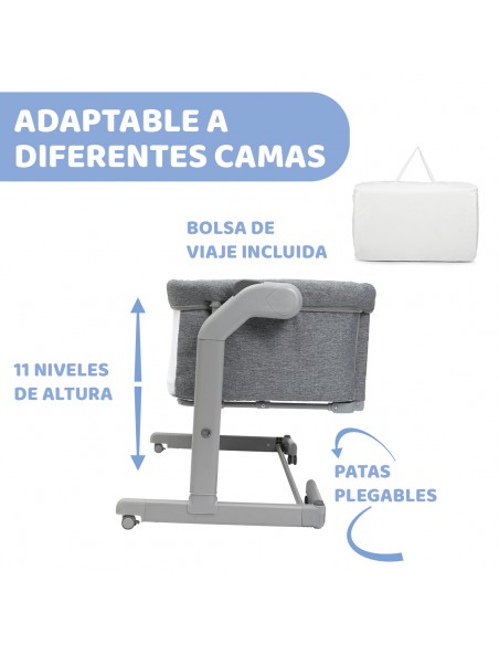 Chicco Cuna Next2Me Magic Evo Dark Grey