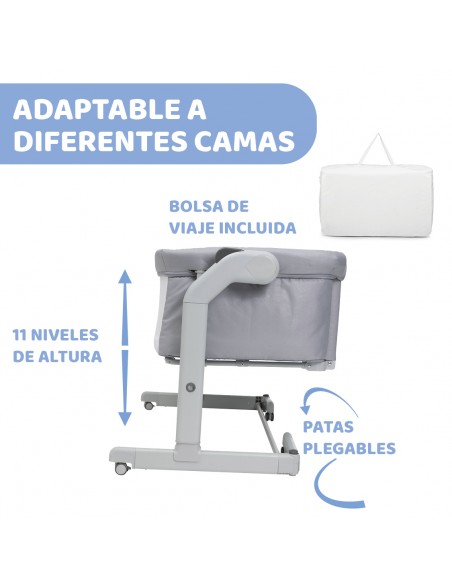 Chicco Cuna Next2Me Magic Evo Grey.