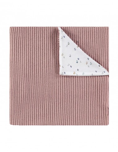 MUSELINAS/ GASAS - Baby clic Manta de tricot rosa
