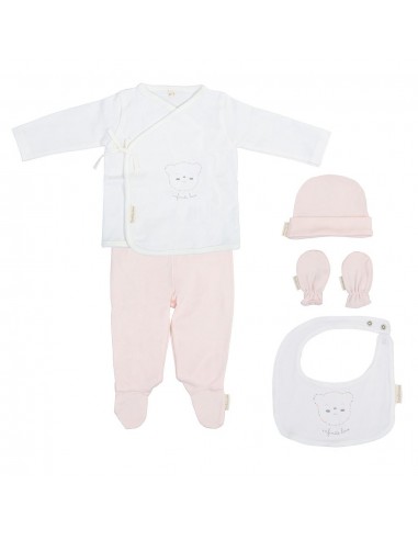 JUBON+RANITA - Bimbi Casual Set 5 piezas love rosa