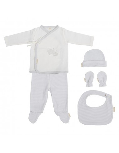 JUBON+RANITA - Bimbi Casual Set 5 piezas nuvola gris