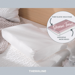 THERALINE Almohada infantil Cloud White Bamboo Collection 