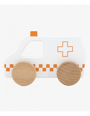 JUGUETES PARA BEBE - Tryco Wood Juguete de madera ambulancia