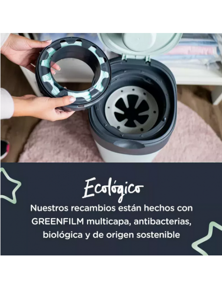 CONTENEDORES PARA PAÑALES - Tomme Tippee TWIST & CLICK Verde.