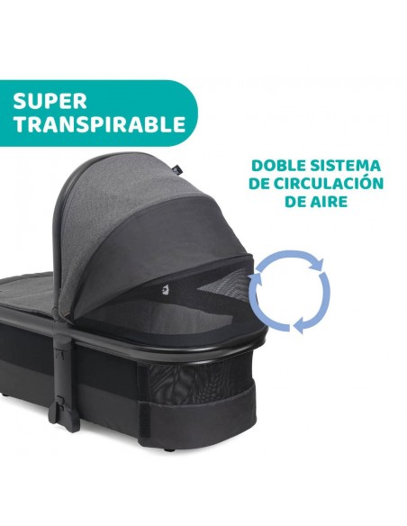 CARRITO DE BEBE 3 PIEZAS - Chicco Trío Mysa Black Satin Kory I-S 