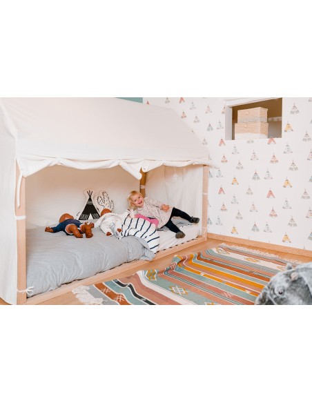 CAMAS INFANTILES - CHILDHOME estructura cama casa natural 9