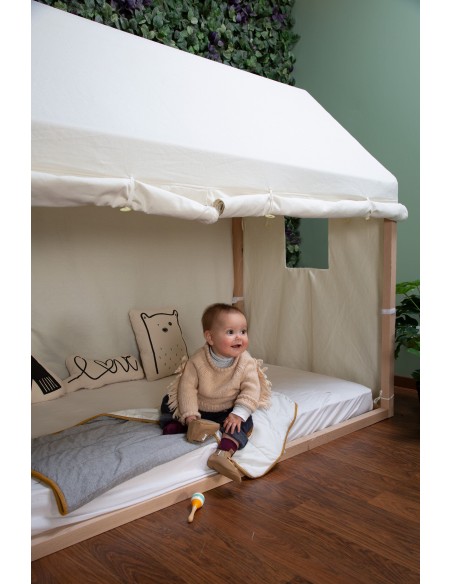 CAMAS INFANTILES - CHILDHOME estructura cama casa natural 9