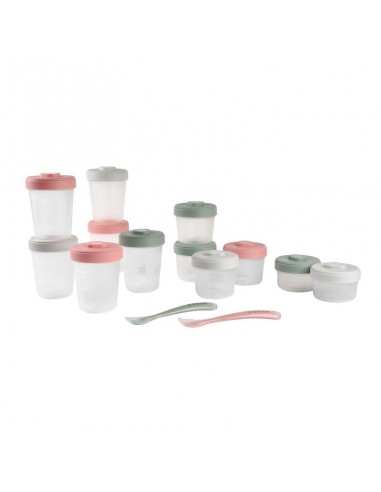 ACCESORIOS ALIMENTACION - Beaba Set 12 portions clip eucalipto 