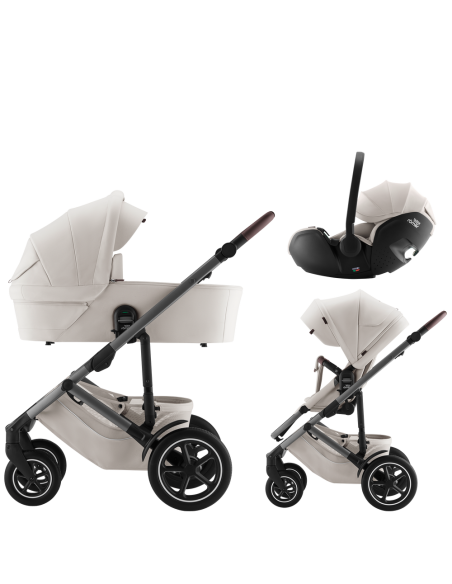 CARRITO DE BEBE 3 PIEZAS - Britax coche trio Smile 5Z Soft taupe