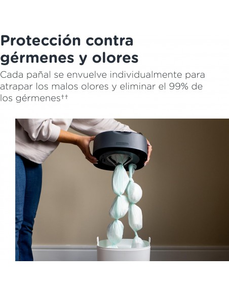 CONTENEDORES PARA PAÑALES - Tomme Tippee TWIST & CLICK Blanco 