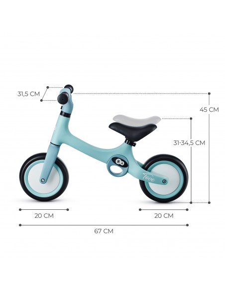 BICICLETAS INFANTILES - Kinderkraft bicicleta TOVE Summer mint 